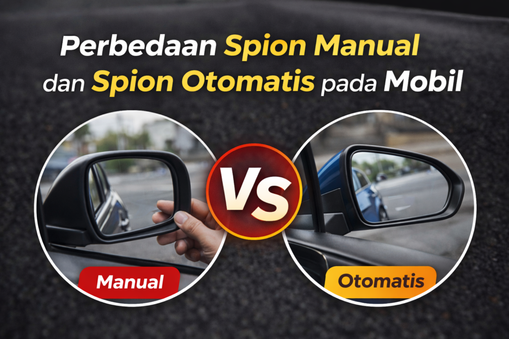 Perbedaan spion manual dan spion otomatis mobil