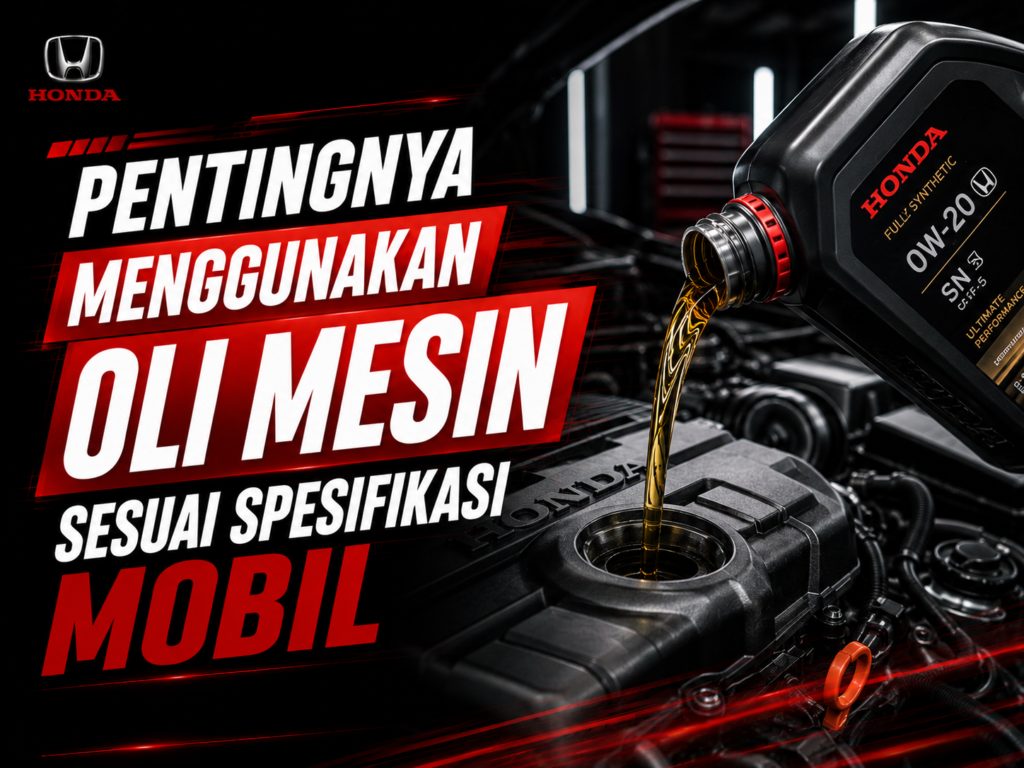 oli mesin sesuai spesifikasi mobil