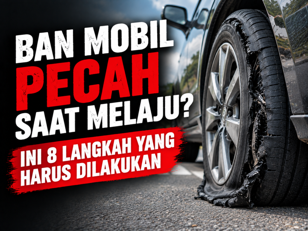 Ban mobil pecah saat melaju